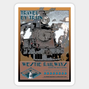 Retro Steam Rail Travel_05 Sticker